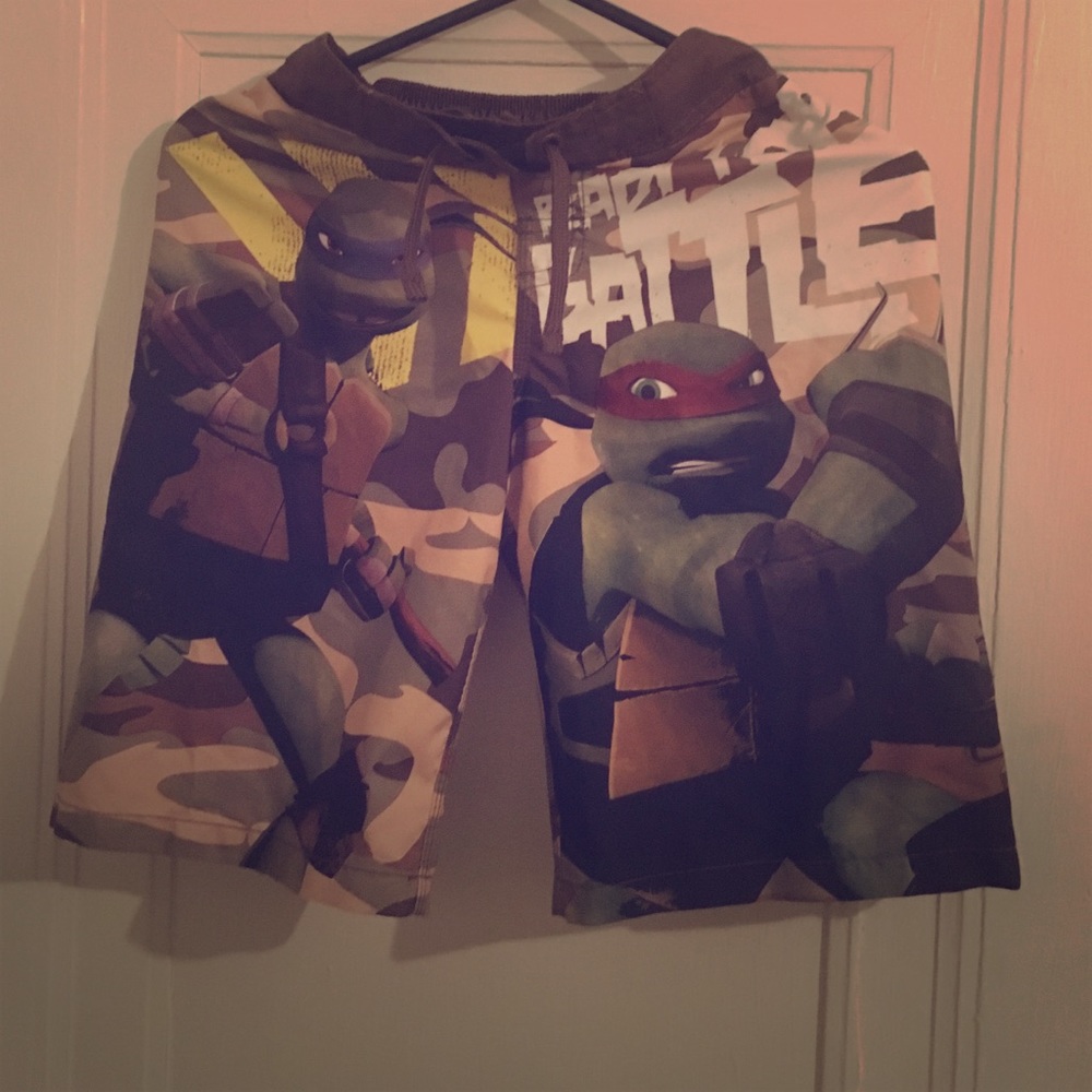 Boys Ninja Turtle Swim Trunks